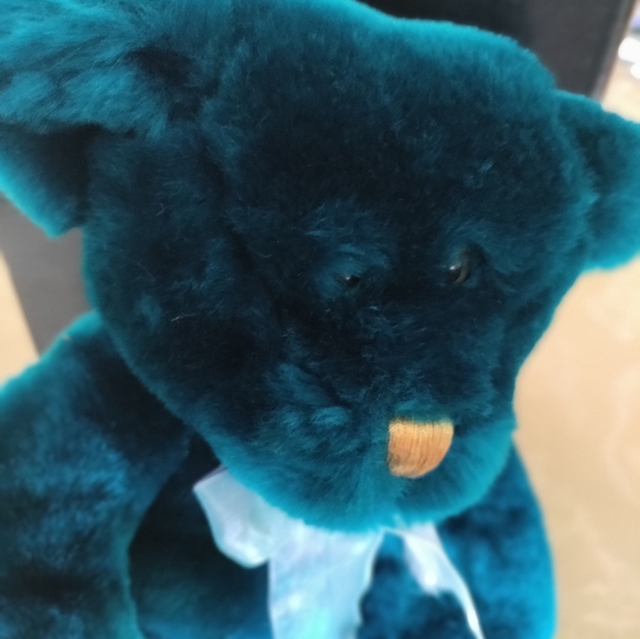 Blue Teddy Bear Bean Bag Plush Stuffed Animal Toy MTY International - Picture 2 of 7